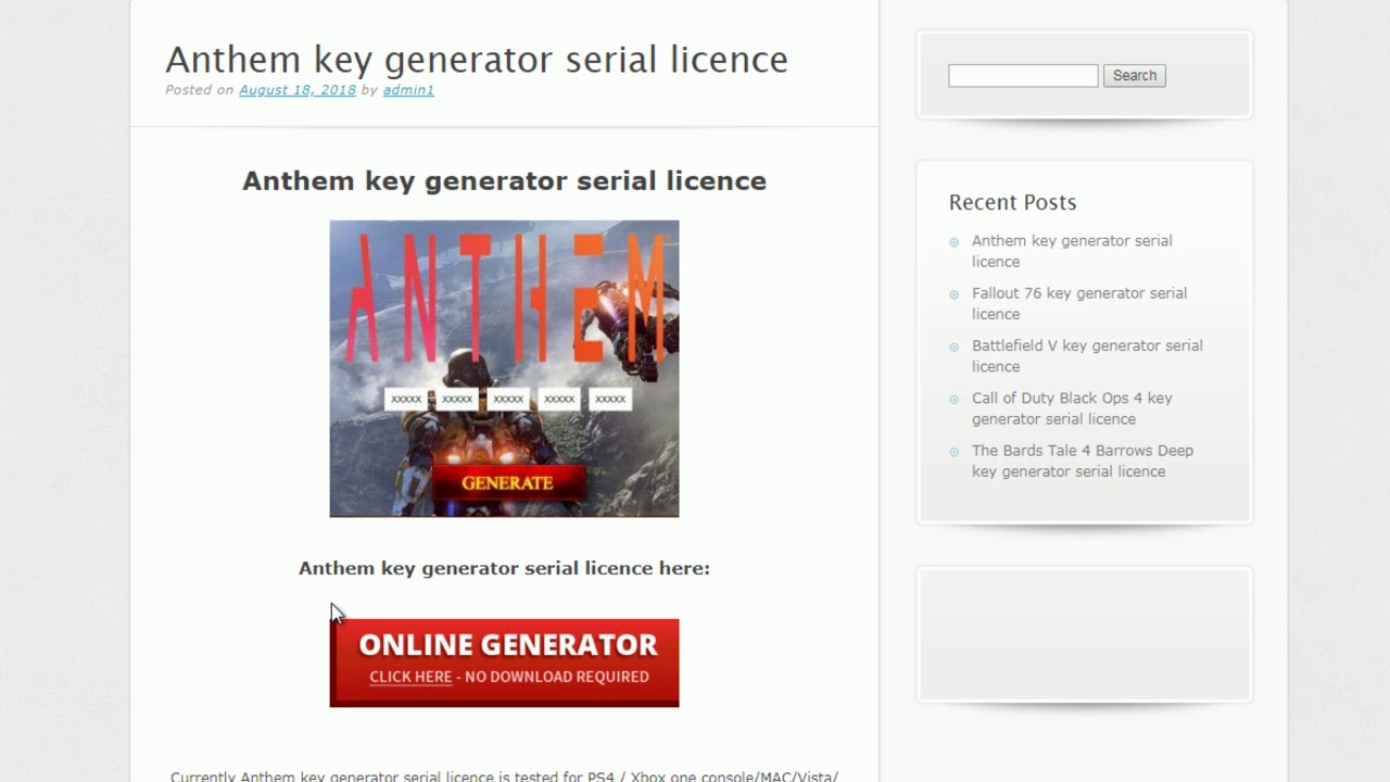 online serial key generator